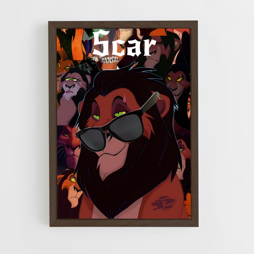 ap-scar-6 cadre Bois foncé