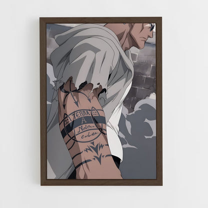 ap-scar fullmetal-3 cadre Bois foncé