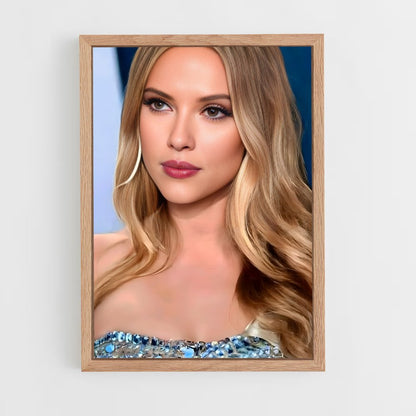 ap-scarlett johansson-1 cadre Bois clair