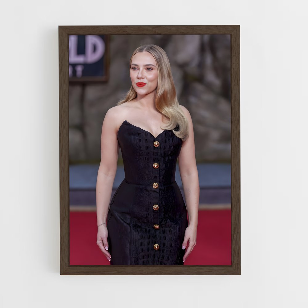 ap-scarlett johansson-10 cadre Bois foncé