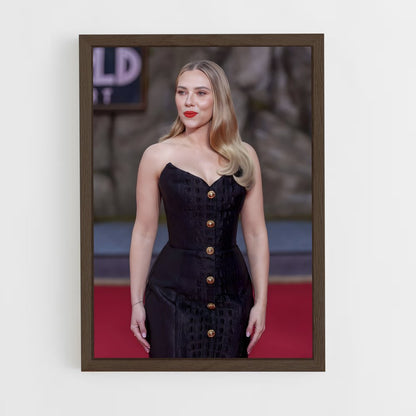 ap-scarlett johansson-10 cadre Bois foncé