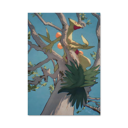 Poster Sceptile en Haut de l'Arbre
