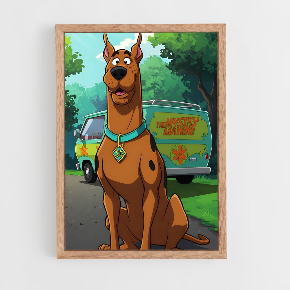 ap-scooby-doo-7 cadre Bois clair