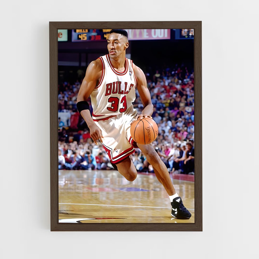 ap-scottie pippen-7 cadre Bois foncé