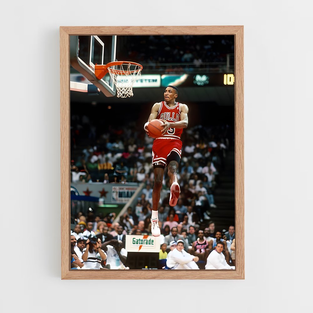 ap-scottie pippen-8 cadre Bois clair
