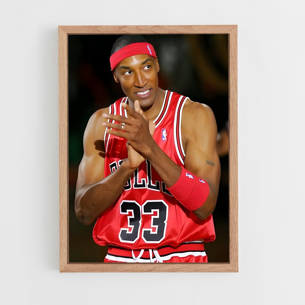 ap-scottie pippen-9 cadre Bois clair