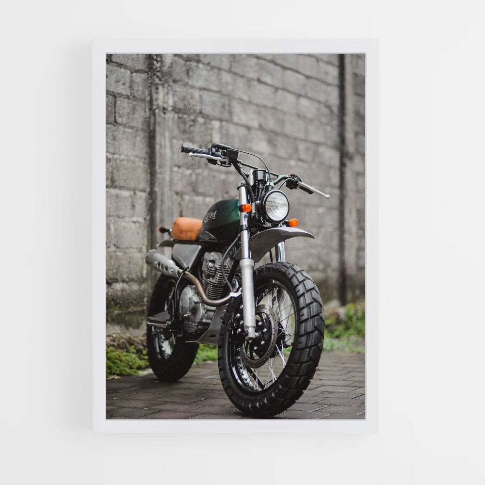 ap-scrambler cafe racer-1 cadre Blanc
