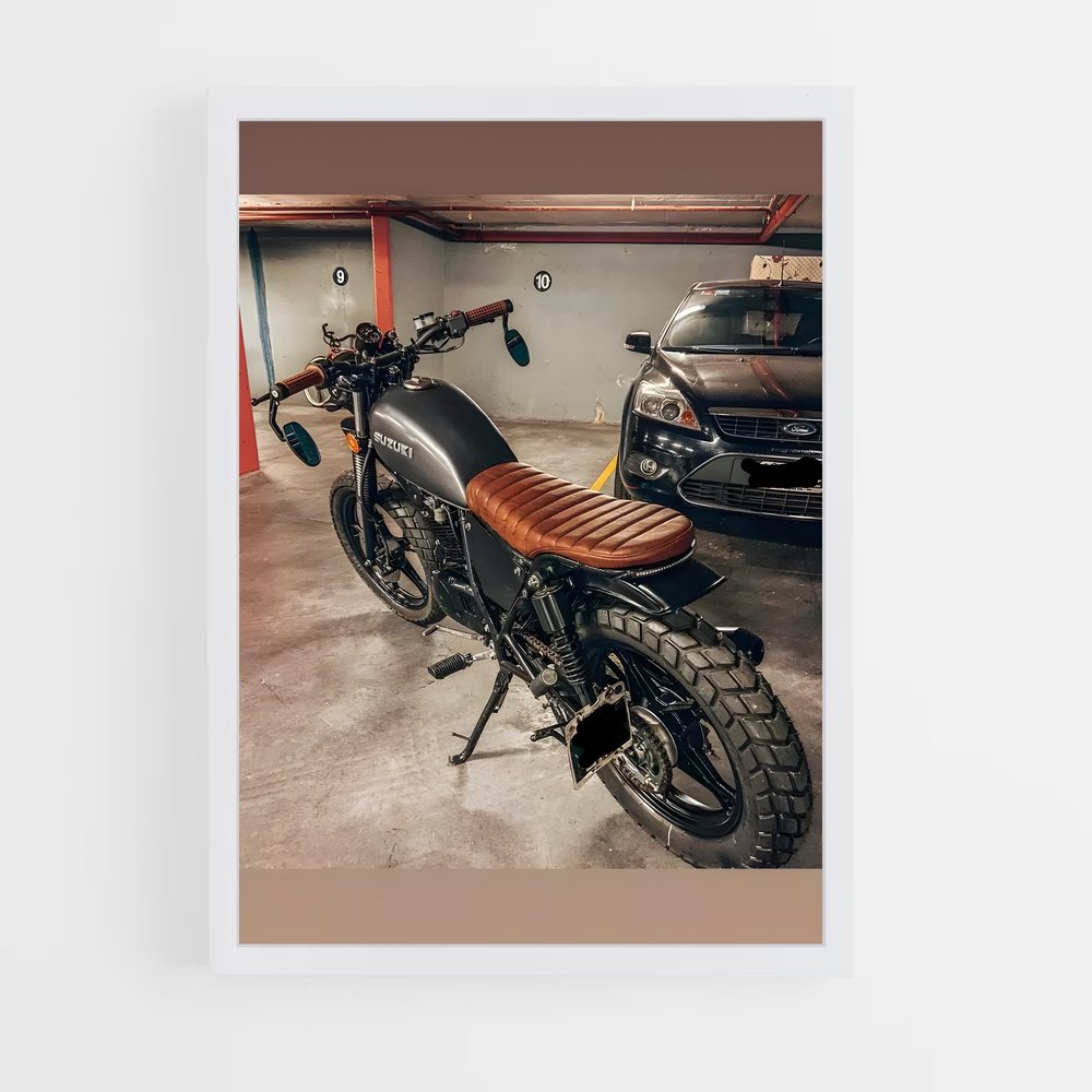 ap-scrambler cafe racer-3 cadre Blanc