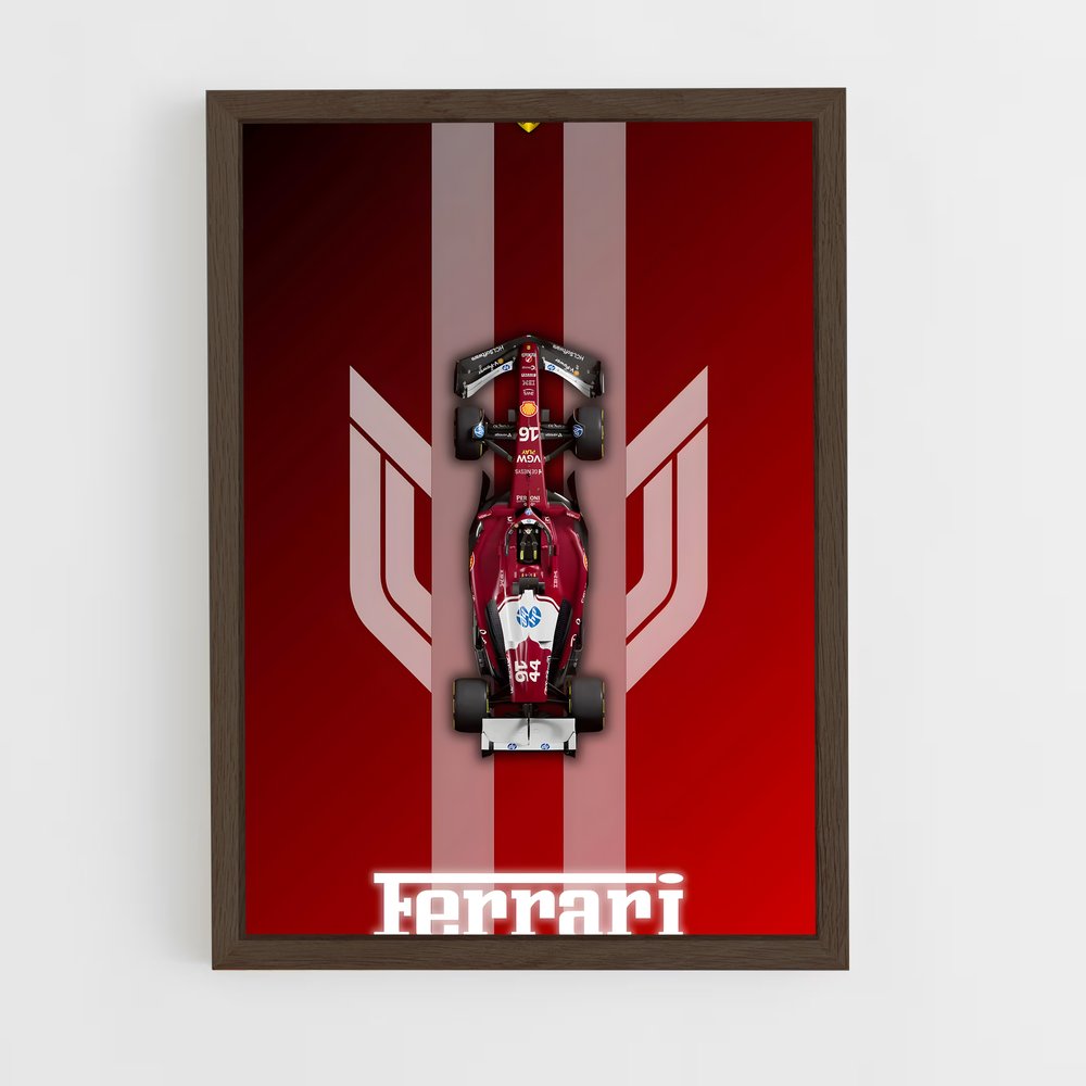 ap-scuderia ferrari-2 cadre Bois foncé