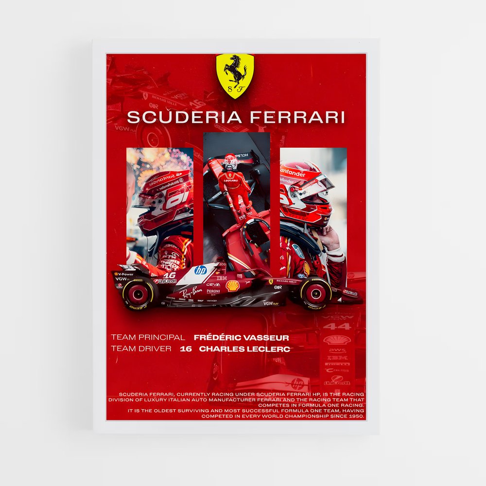 ap-scuderia ferrari-4 cadre Blanc