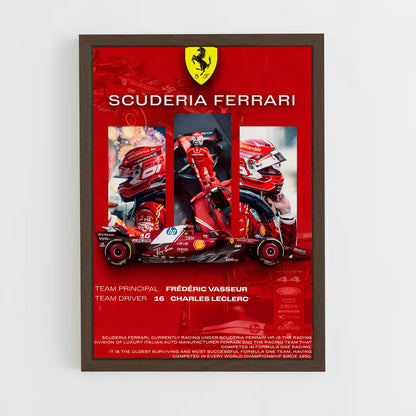 ap-scuderia ferrari-4 cadre Bois foncé