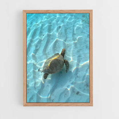 ap-sea turtle-11 cadre Bois clair