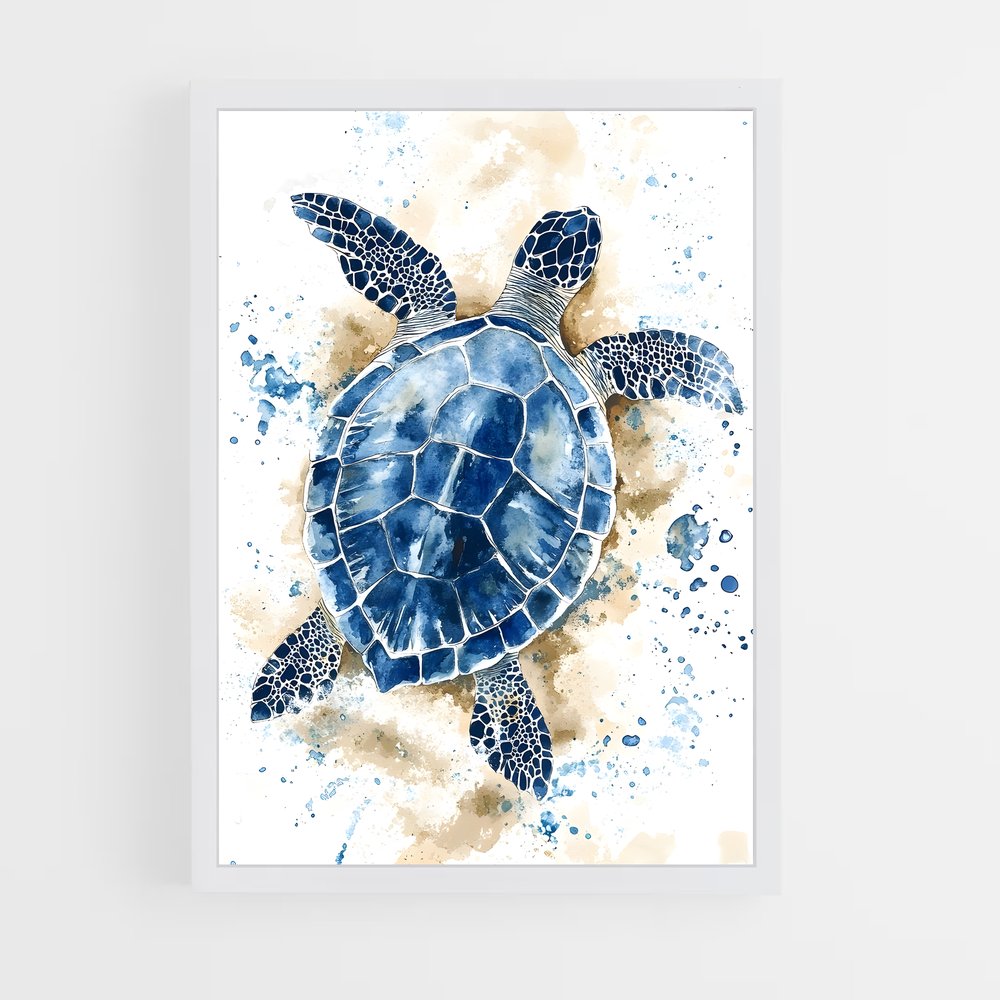 ap-sea turtle-5 cadre Blanc