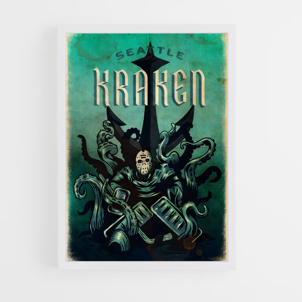 ap-seattle kraken-4 cadre Blanc