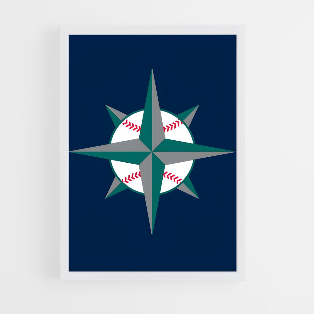 ap-seattle mariners-3 cadre Blanc