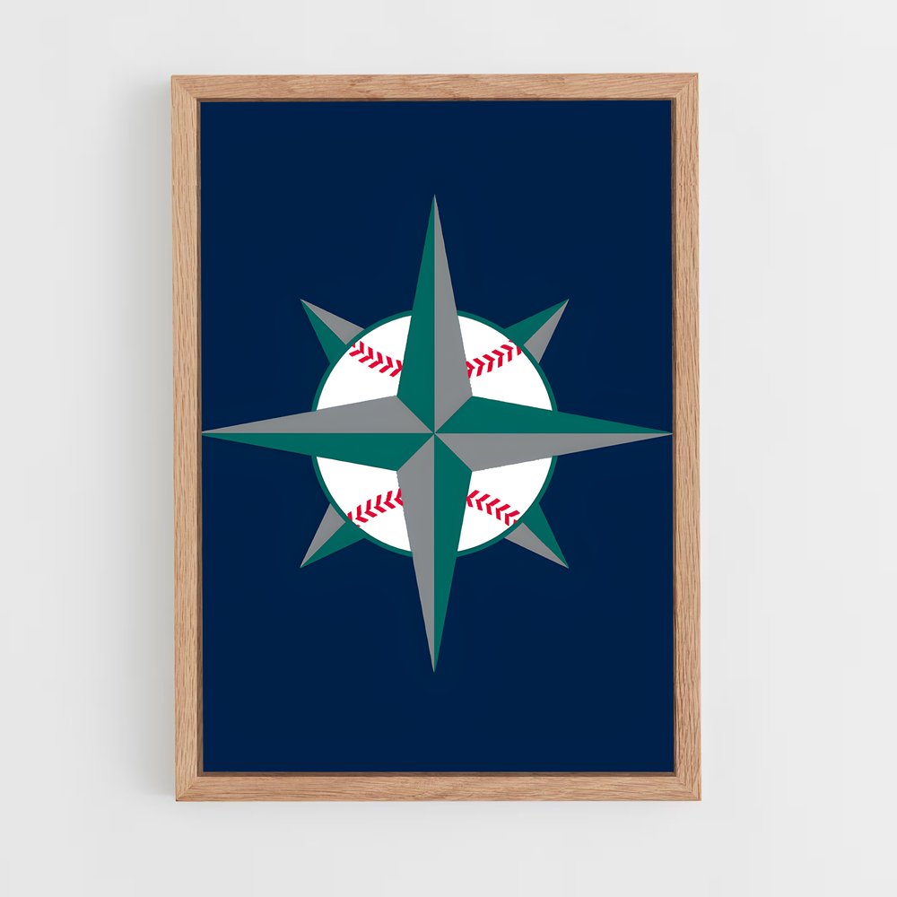 ap-seattle mariners-3 cadre Bois clair