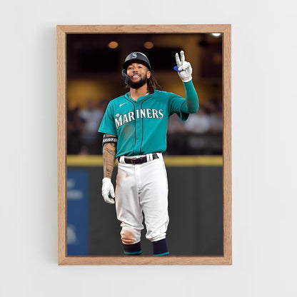 ap-seattle mariners-5 cadre Bois clair