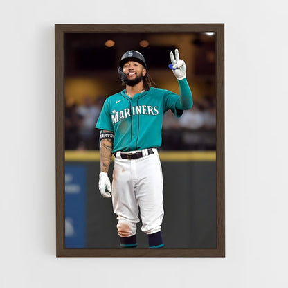 ap-seattle mariners-5 cadre Bois foncé