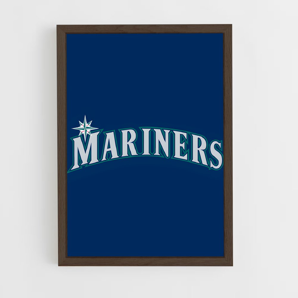 ap-seattle mariners-7 cadre Bois foncé