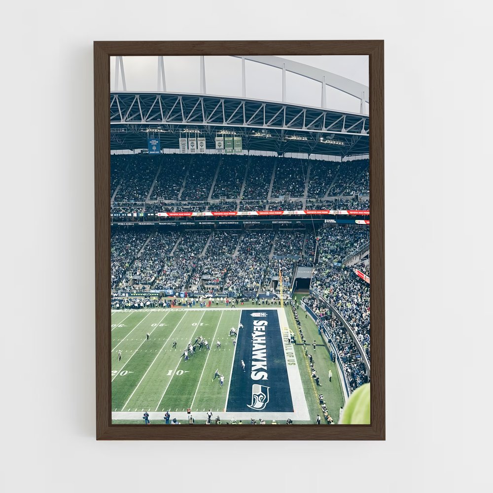 ap-seattle seahawks-1 cadre Bois foncé