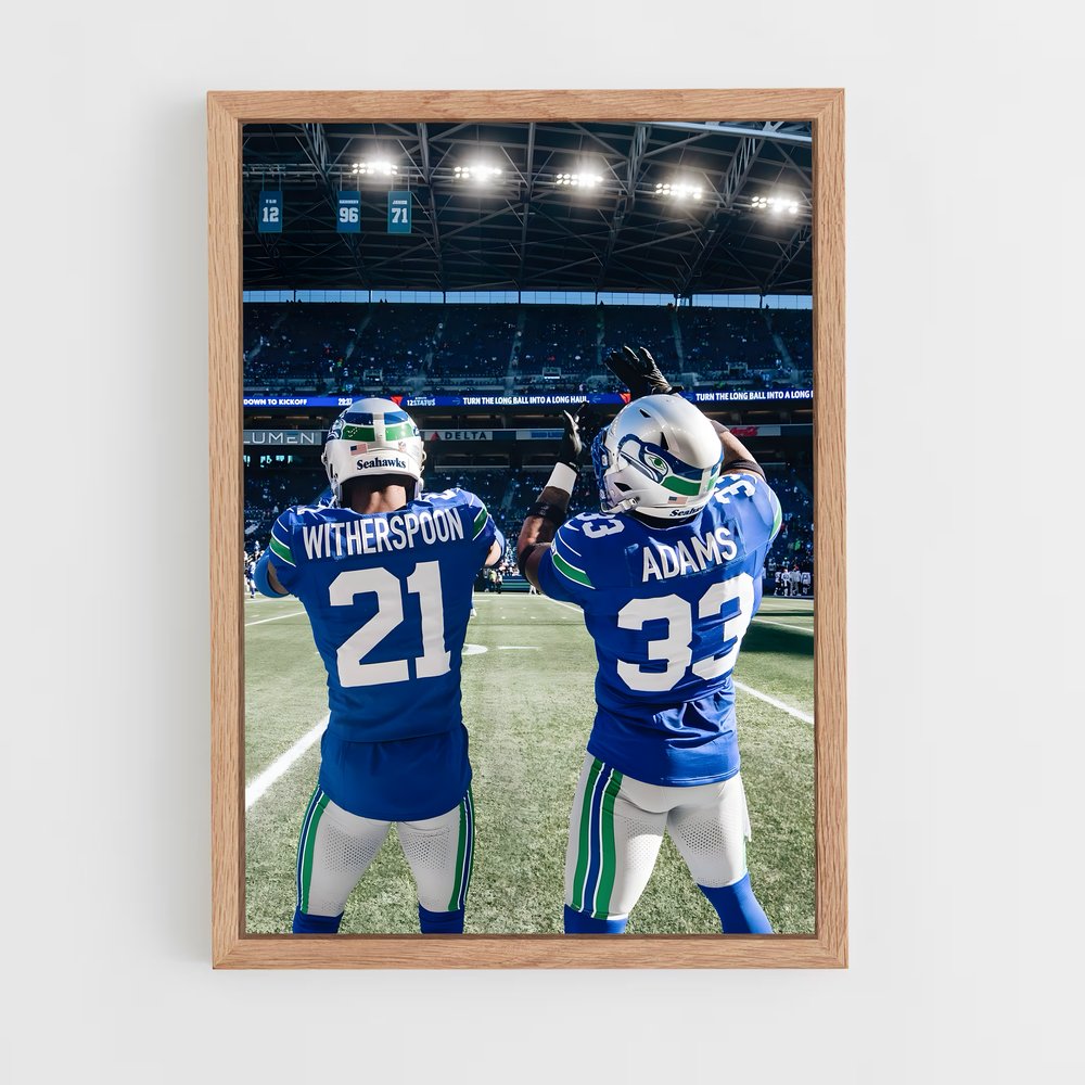 ap-seattle seahawks-4 cadre Bois clair