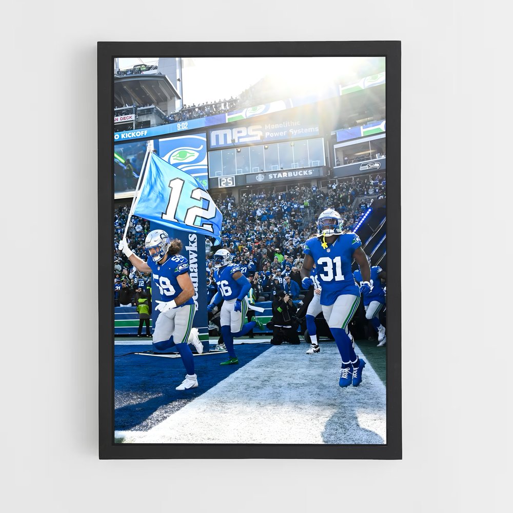 ap-seattle seahawks-5 cadre Noir