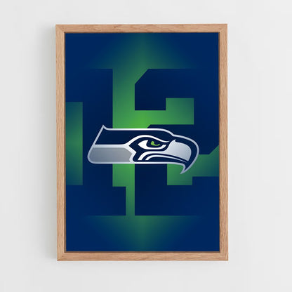 ap-seattle seahawks-9 cadre Bois clair