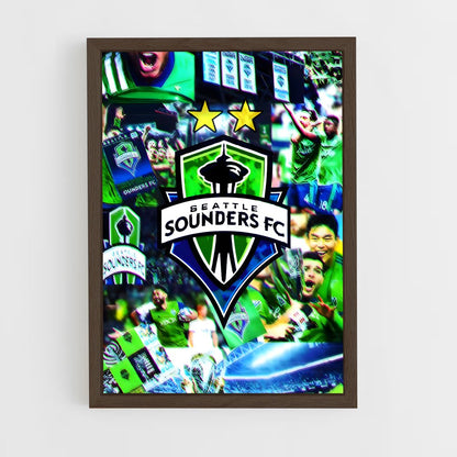 ap-seattle sounders fc-1 cadre Bois foncé