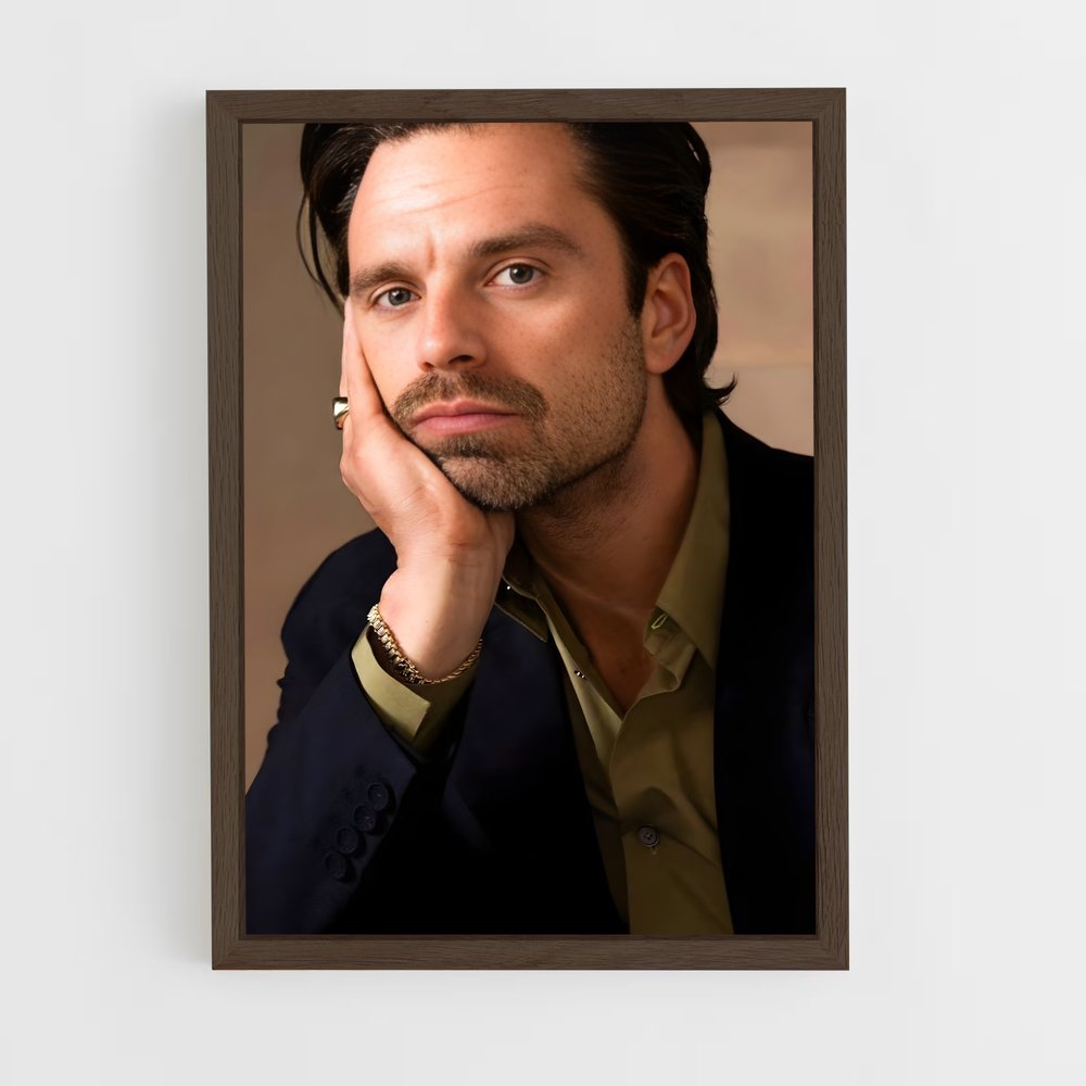ap-sebastian stan-4 cadre Bois foncé