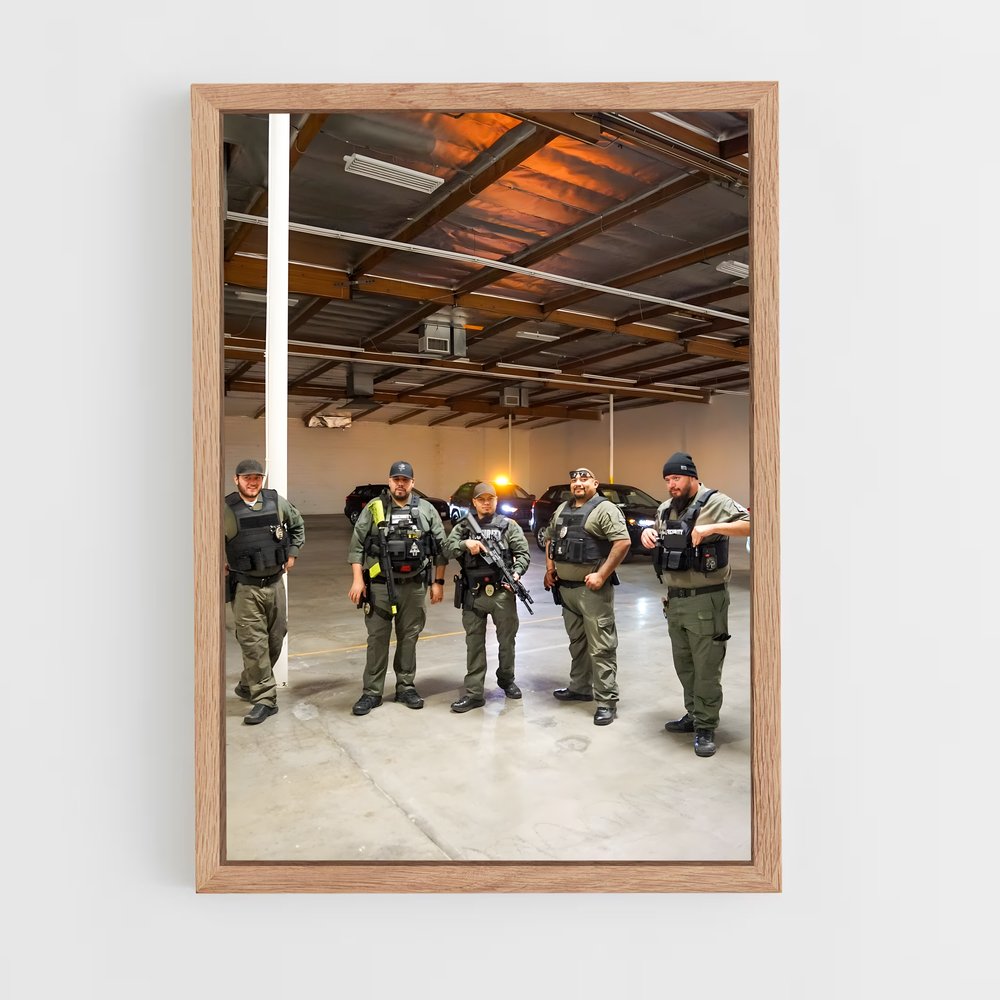 ap-security guard-4 cadre Bois clair