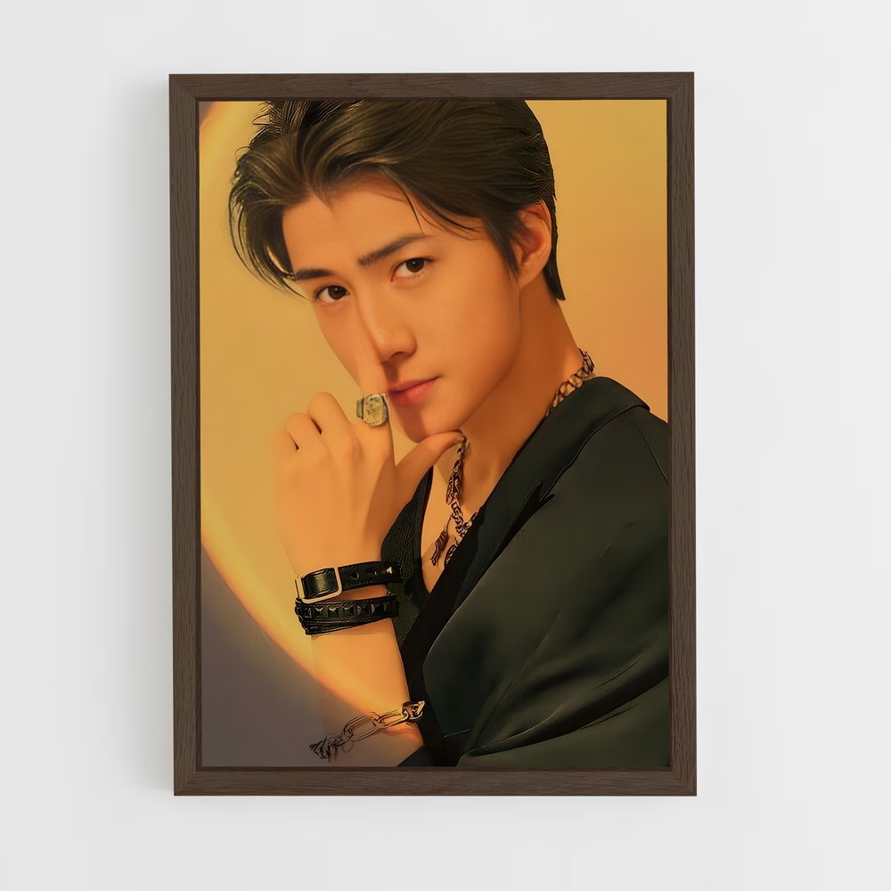 ap-sehun-6 cadre Bois foncé