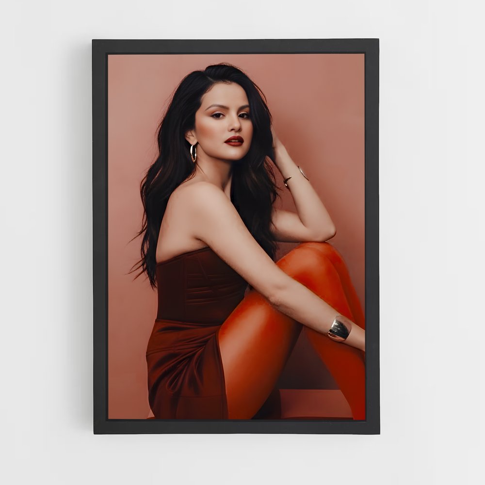 ap-selena gomez-2 cadre Noir