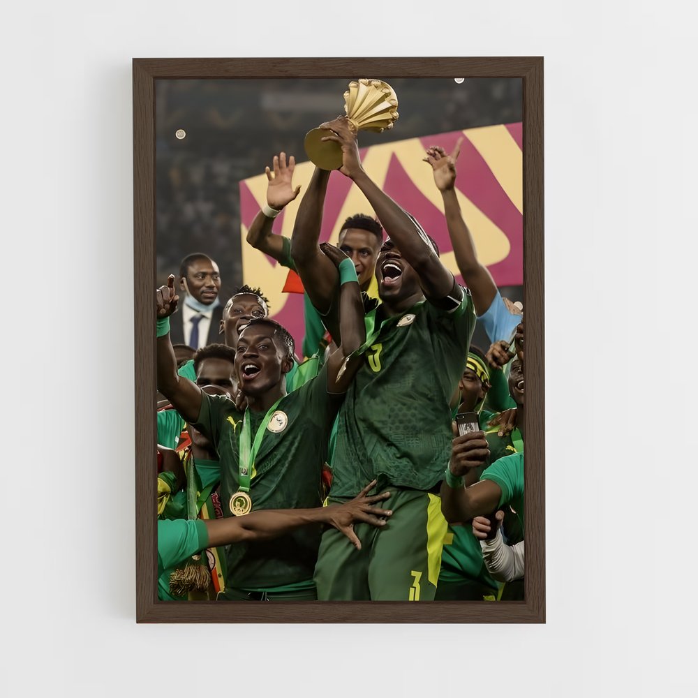 ap-senegal national football team-3 cadre Bois foncé