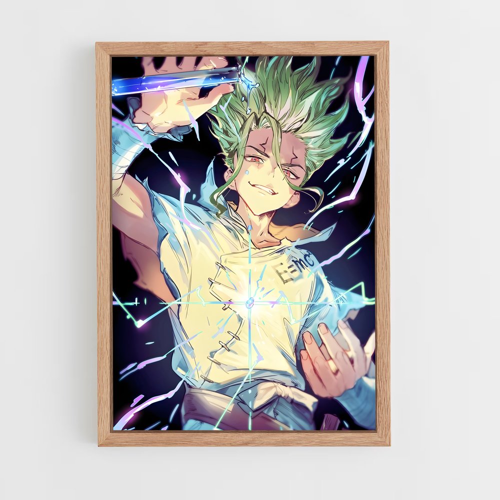 ap-senku ishigami-1 cadre Bois clair