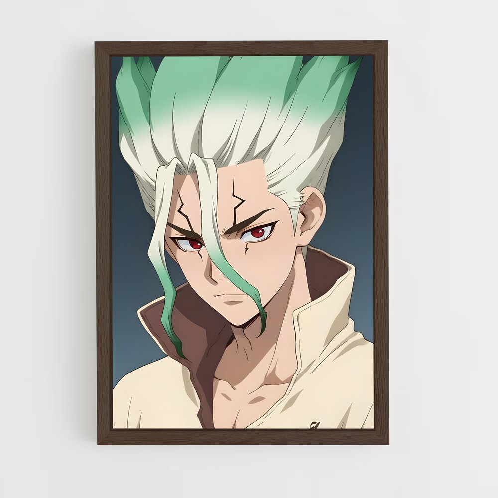ap-senku ishigami-4 cadre Bois foncé