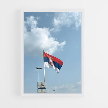 ap-serbia flag-3 cadre Blanc