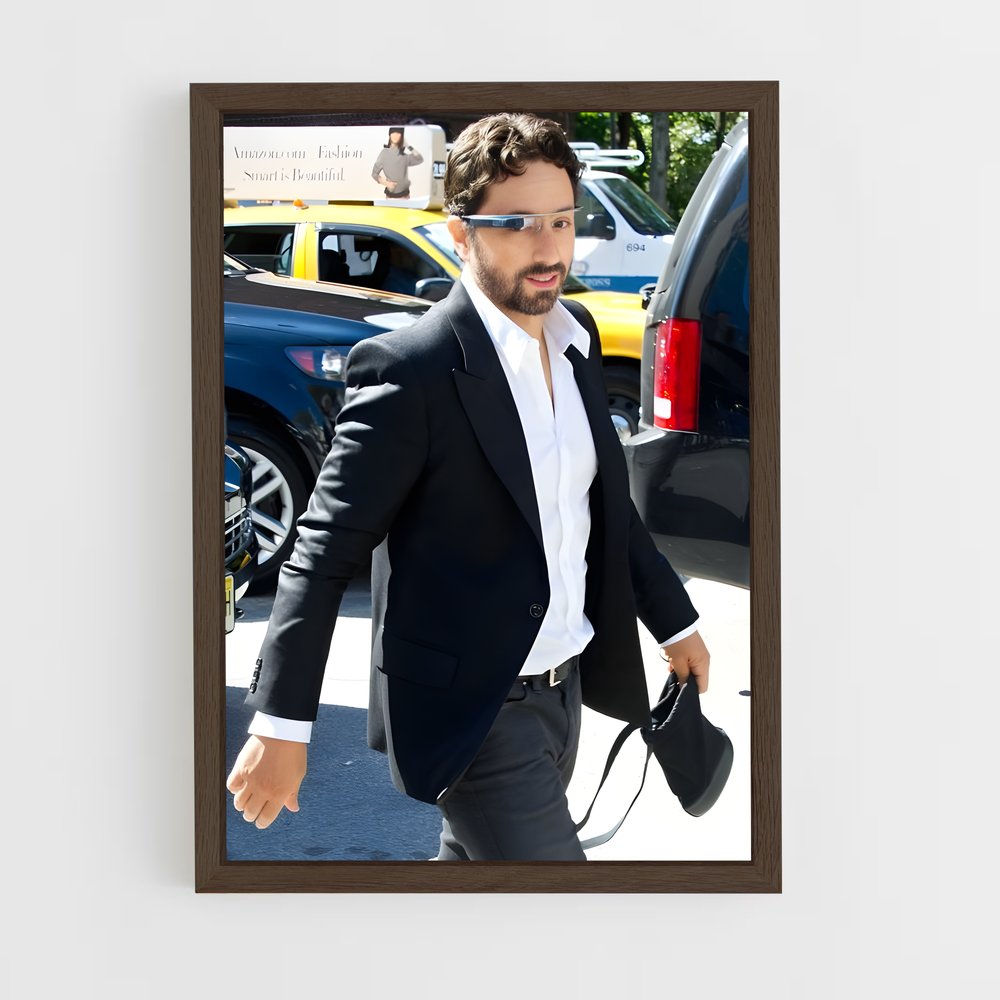ap-sergey brin-4 cadre Bois foncé