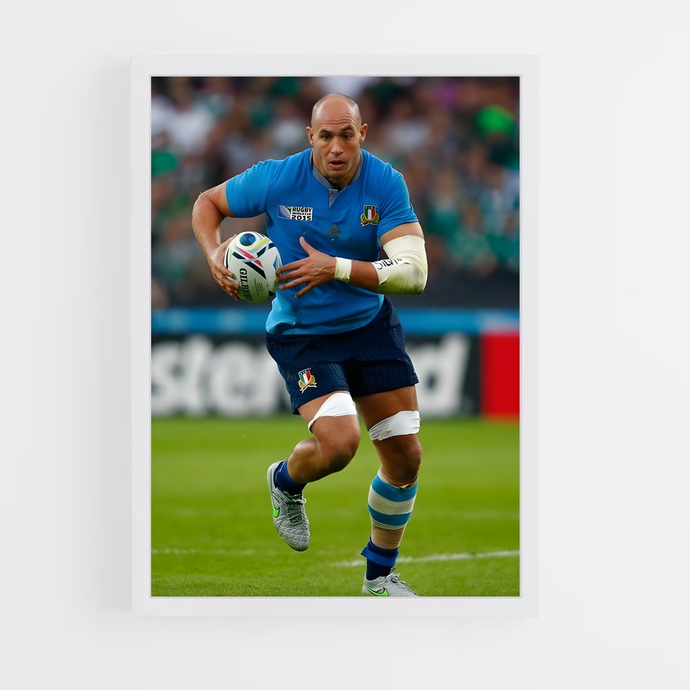 ap-sergio parisse-1 cadre Blanc