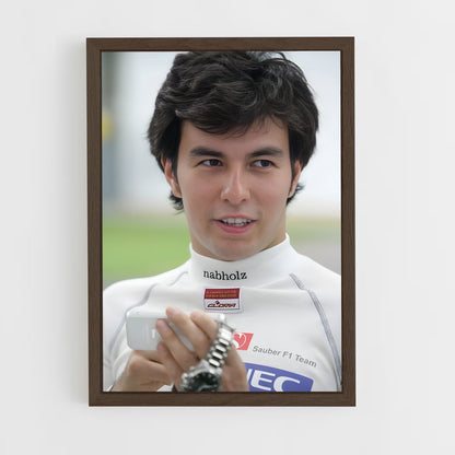 ap-sergio perez-1 cadre Bois foncé