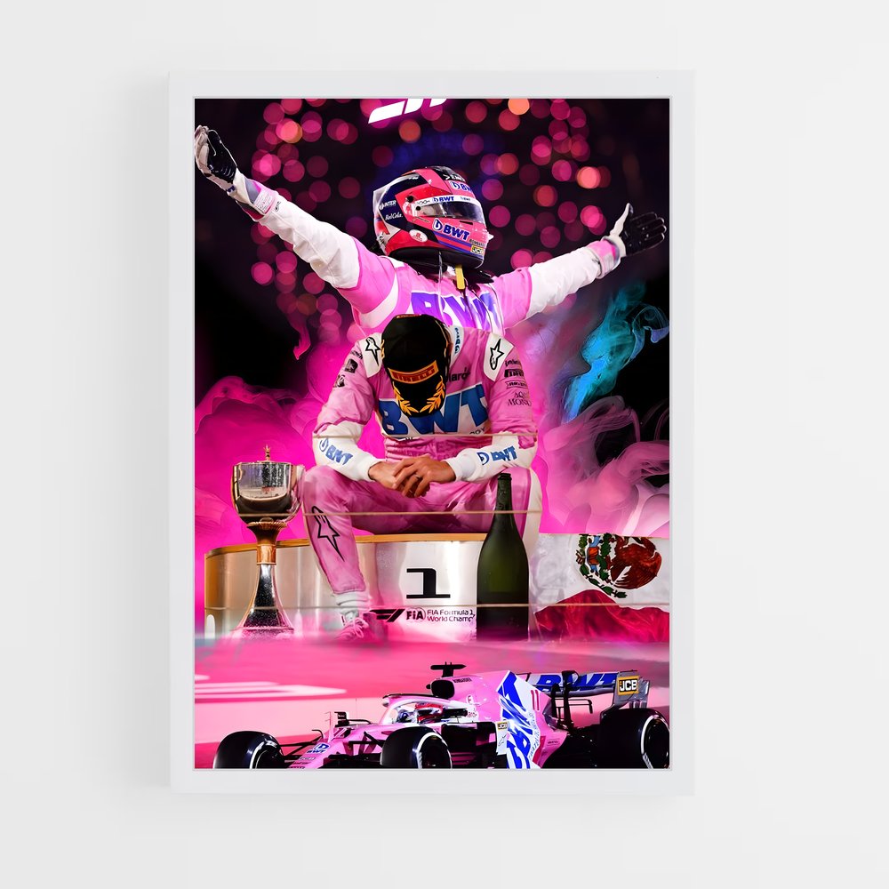 ap-sergio perez-5 cadre Blanc
