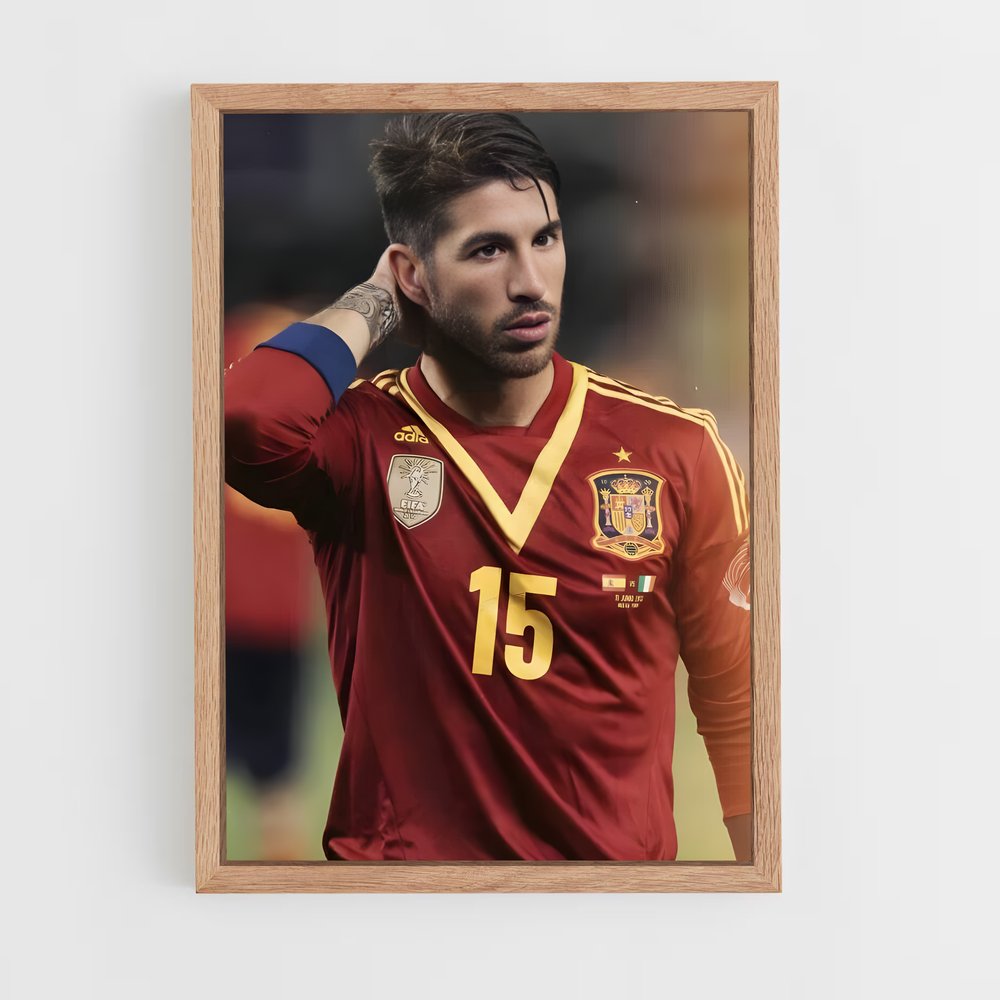 ap-sergio ramos-6 cadre Bois clair
