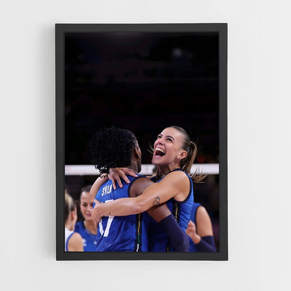 ap-serie a1 italy volleyball-3 cadre Noir
