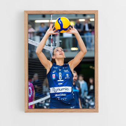 ap-serie a1 italy volleyball-4 cadre Bois clair