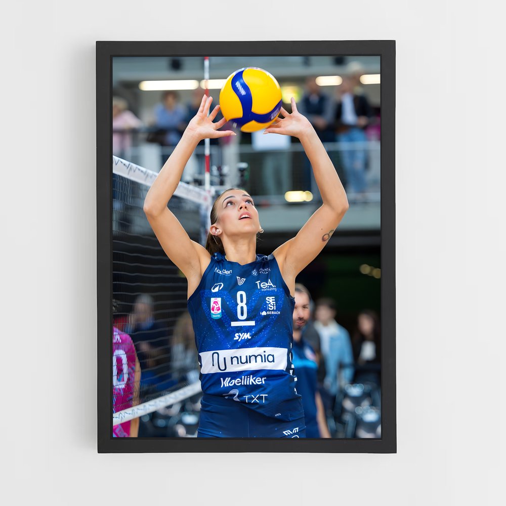 ap-serie a1 italy volleyball-4 cadre Noir