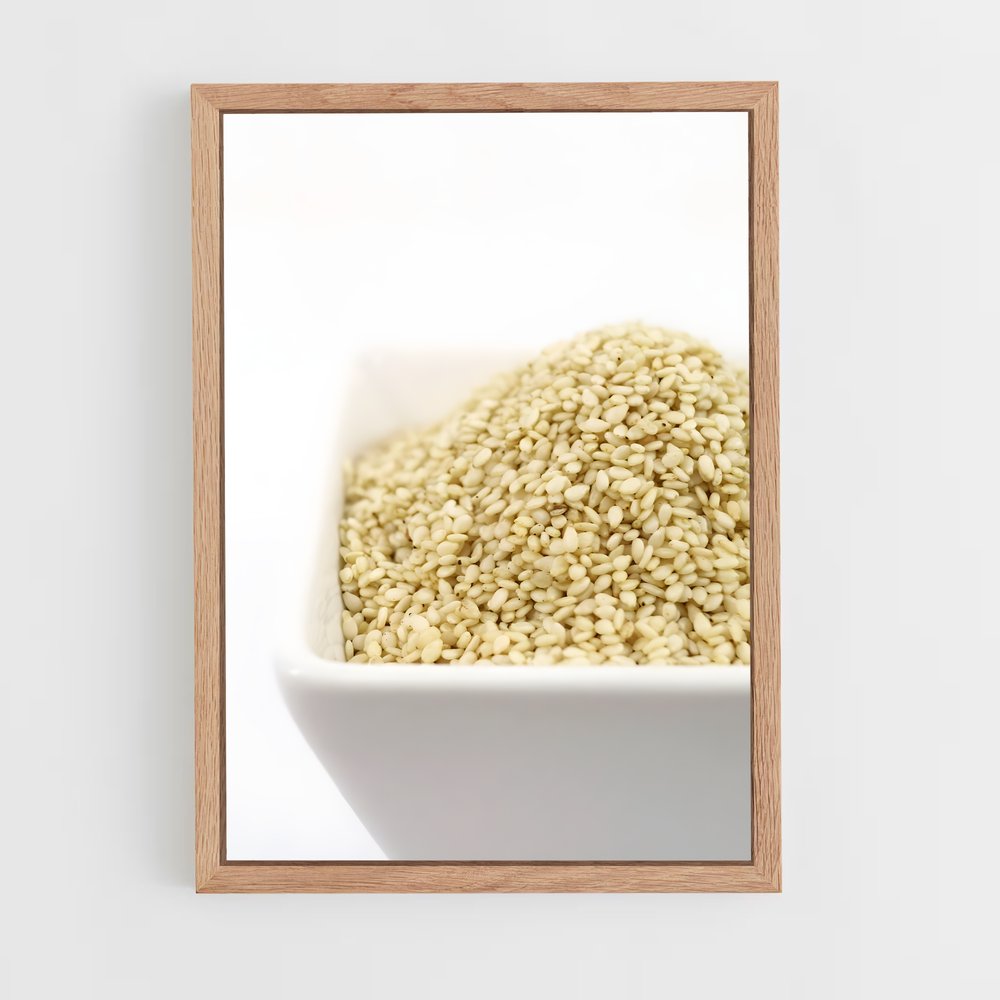 ap-sesame seeds-2 cadre Bois clair