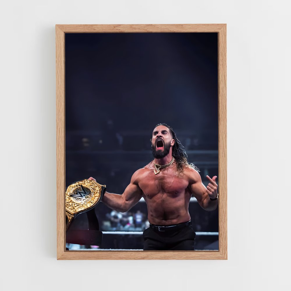 ap-seth rollins-3 cadre Bois clair