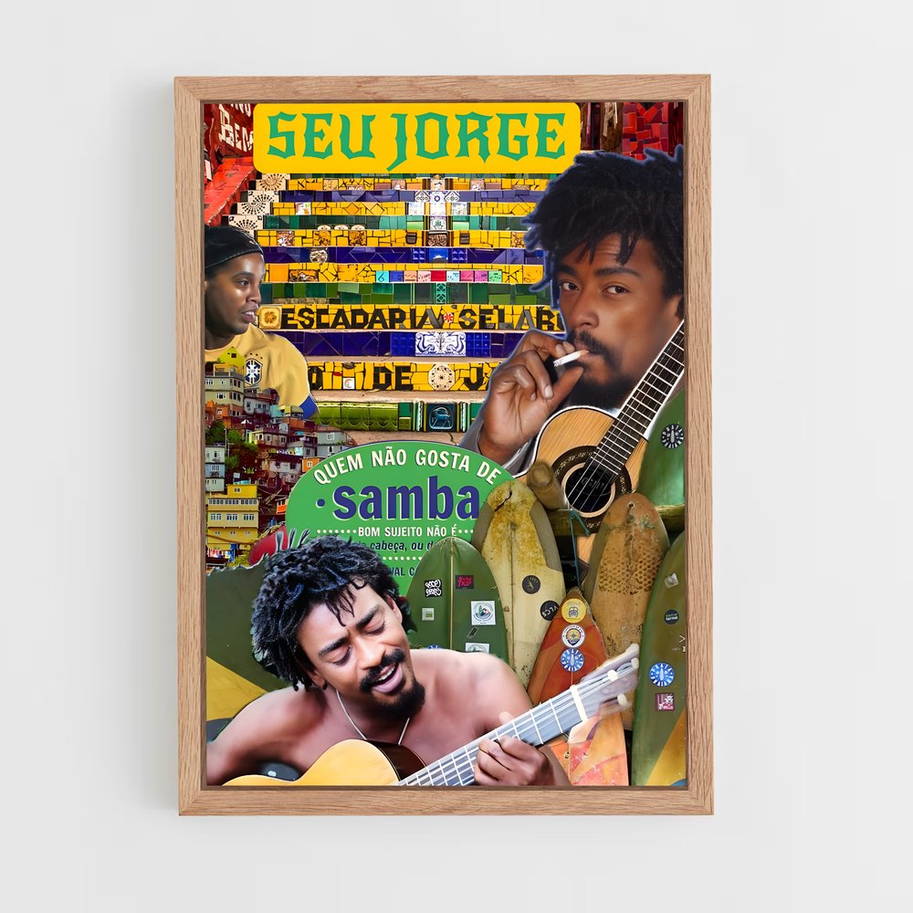 ap-seu jorge-2 cadre Bois clair