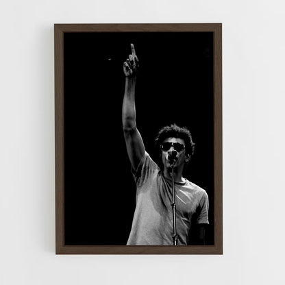 ap-seu jorge-5 cadre Bois foncé