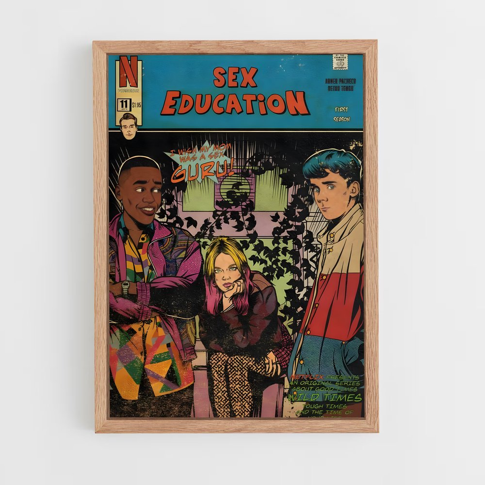 ap-sex education-3 cadre Bois clair