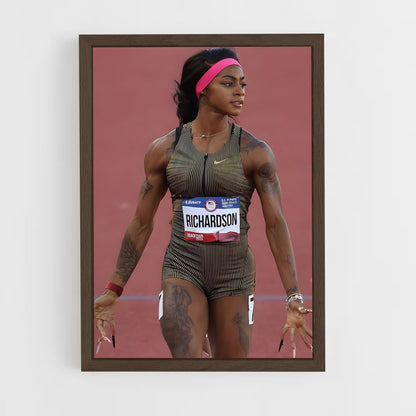 ap-sha'carri richardson-5 cadre Bois foncé